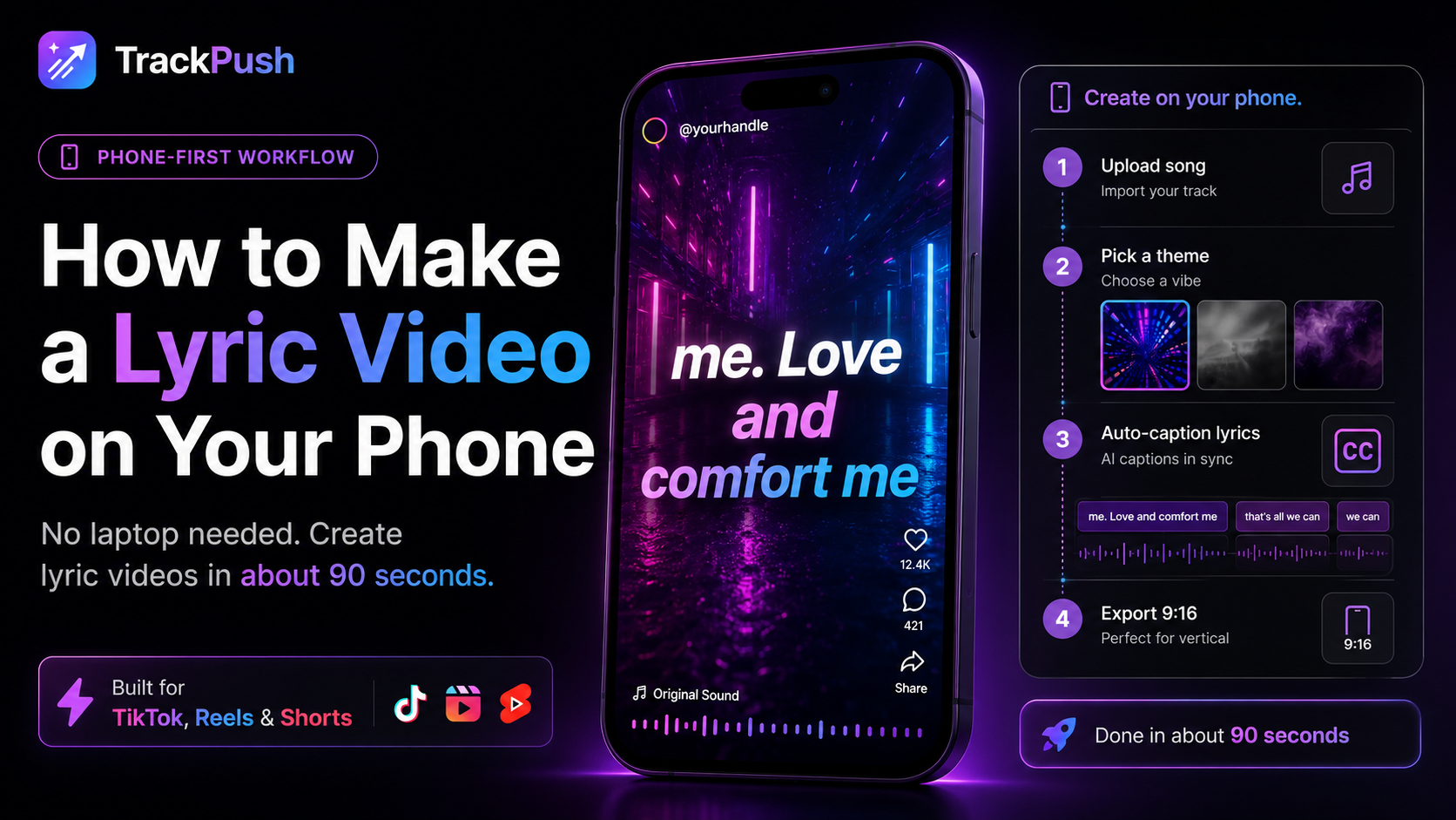 How to Make a Lyric Video on Your Phone — TrackPush